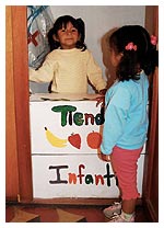 Children playing "shop"